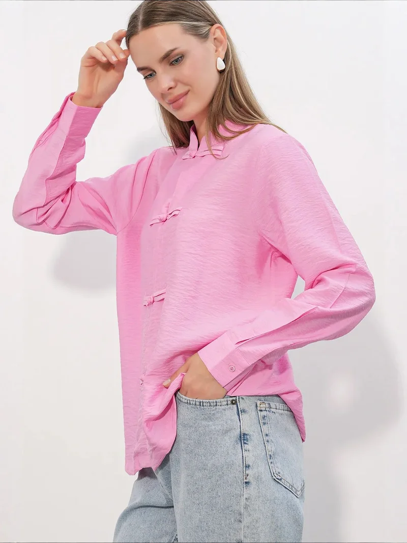 Big Dart Bright Pink BDART Viscose Nylon Shirt for Women | Best Price UAE