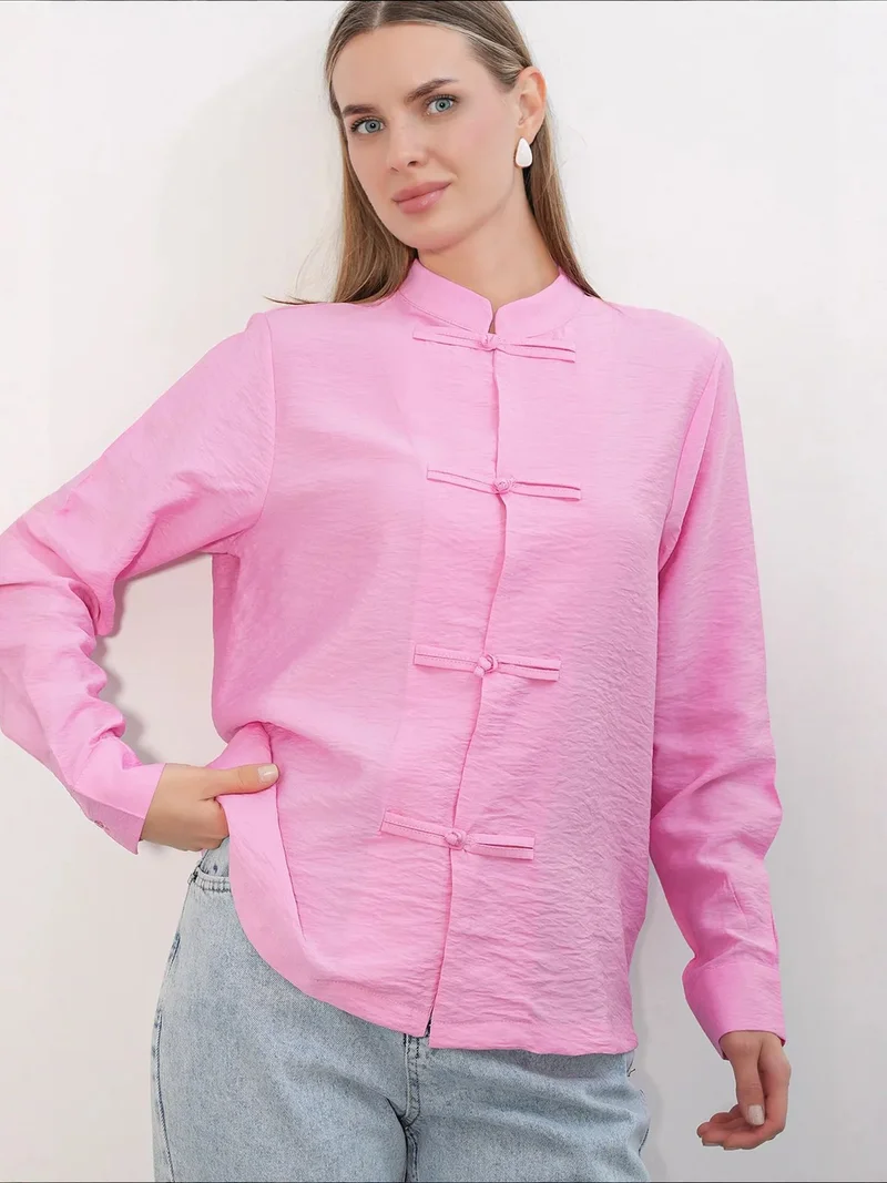 Big Dart Bright Pink BDART Viscose Nylon Shirt for Women | Best Price UAE