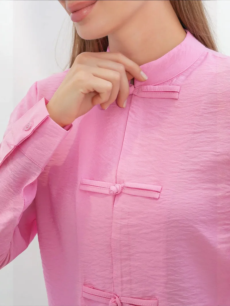 Big Dart Bright Pink BDART Viscose Nylon Shirt for Women | Best Price UAE