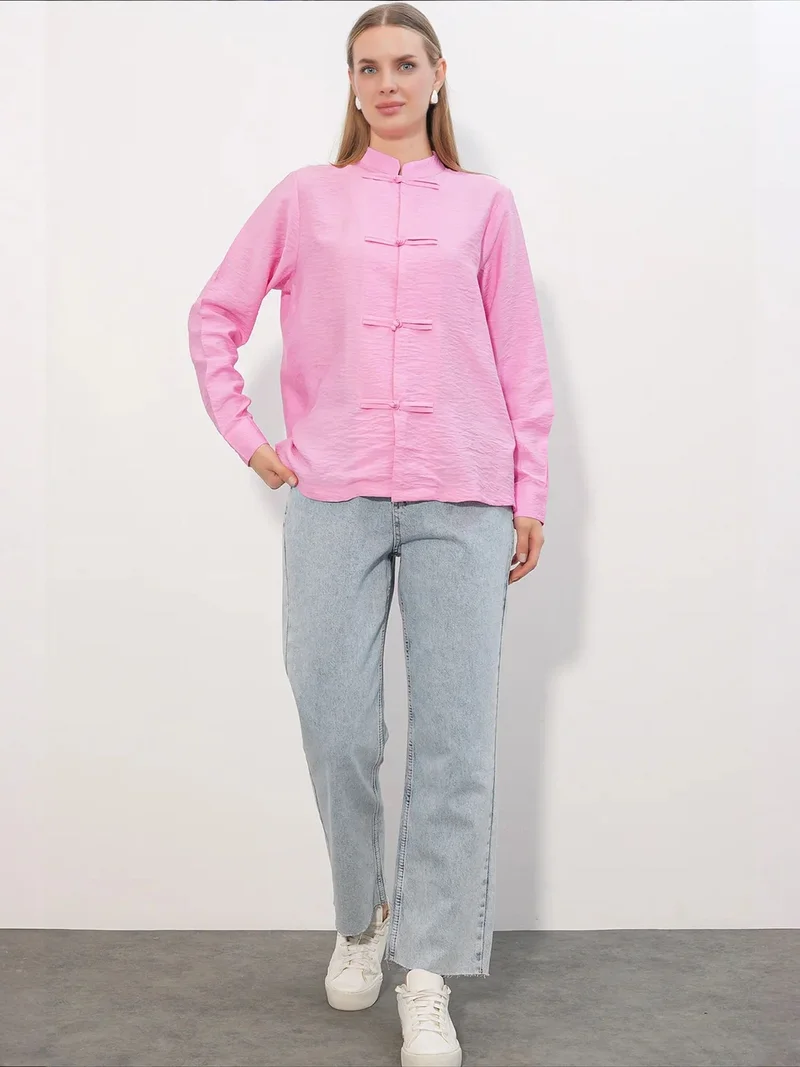 Big Dart Bright Pink BDART Viscose Nylon Shirt for Women | Best Price UAE