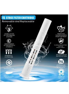 Excefore Handheld Shower Head with Filter, High Pressure Shower Head with Filter for Hard Water, Voolan 9 Spray Modes Detachable Shower Head with Upgraded Filter Water Softener, Energy Class A+++  - Image 2