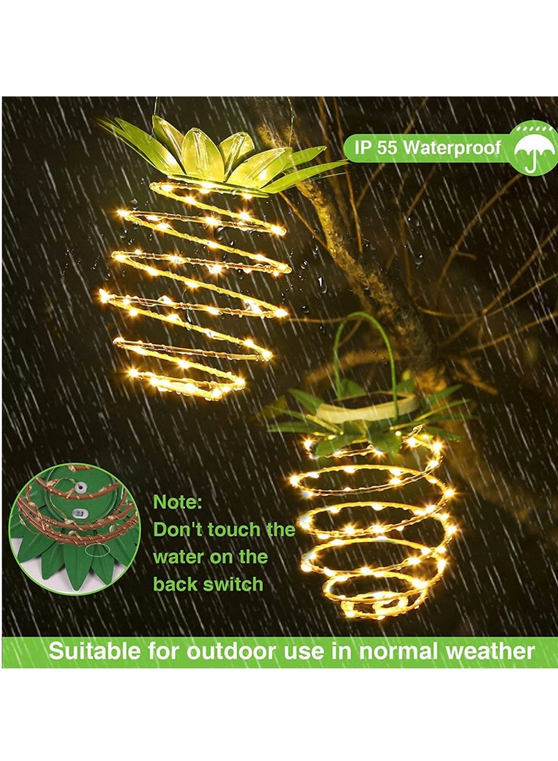 Zikra Solar Hanging Lights Outdoor 60 LED Waterproof Landscape Lanterns Solar Powered Decorative Garden Lighting for Yard Patio Lawn Balcony Path Tree 2 Pack - Image 2