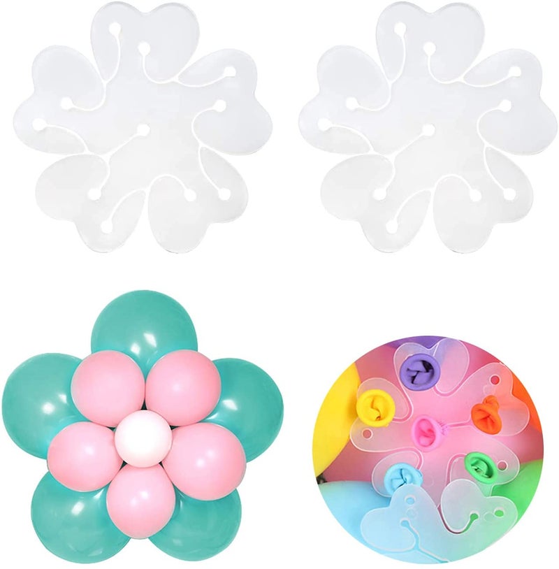 TOYXE Balloon Hand Pump Flower Clips Ribbon Curling Ribbon and Glue Dot Tape Combo of 12 Pcs(multicolour),material-Plastic - Image 4