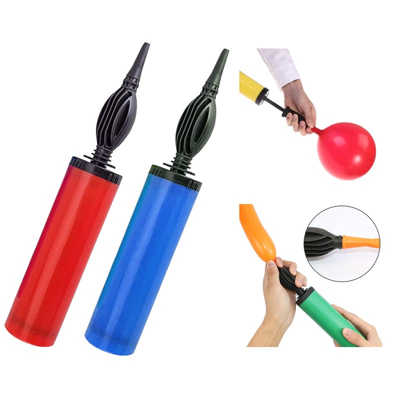 TOYXE Balloon Hand Pump Flower Clips Ribbon Curling Ribbon and Glue Dot Tape Combo of 12 Pcs(multicolour),material-Plastic - Image 3