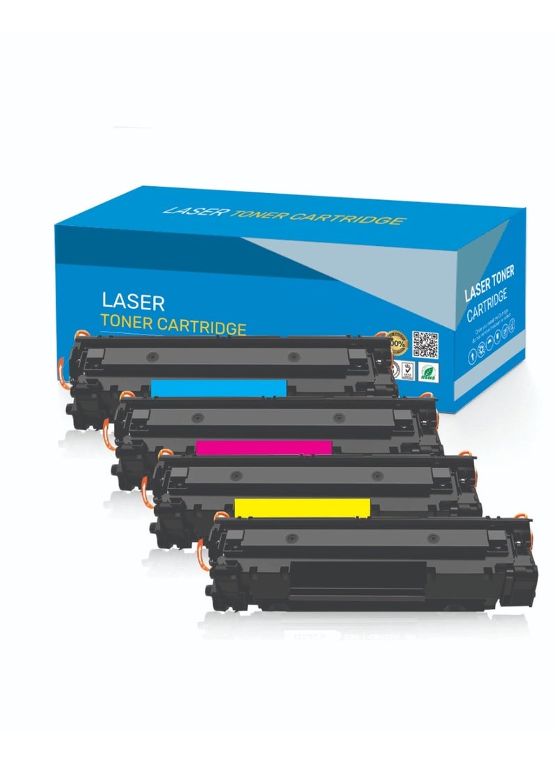 جودة ممتازة – مجموعة من 4 خرطوشات حبر متوافقة بديلة لطابعة HP 207A W2210A – تعمل مع HP Color LaserJet PRO M255NW و M255DW و MFP M282NW و M283FDN و M283FDW