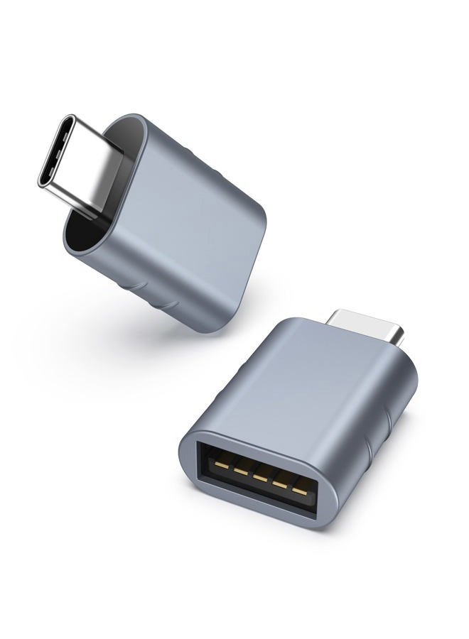 Syntech USB C to USB Adapter Pack of 2 USB C Male to USB3 Female Adapter Compatible with iPhone 15 Pro Max iMac iPad Pro 2021 MacBook Pro Air 2020 and Other Type C or Thunderbolt 3 Devices Blue - Image 1