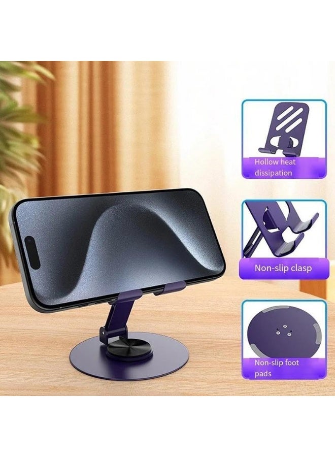 حامل  هاتف قابل للطي يدور 360 درجة - ارتفاع وزاوية قابلة للتعديل S759 - Image 5
