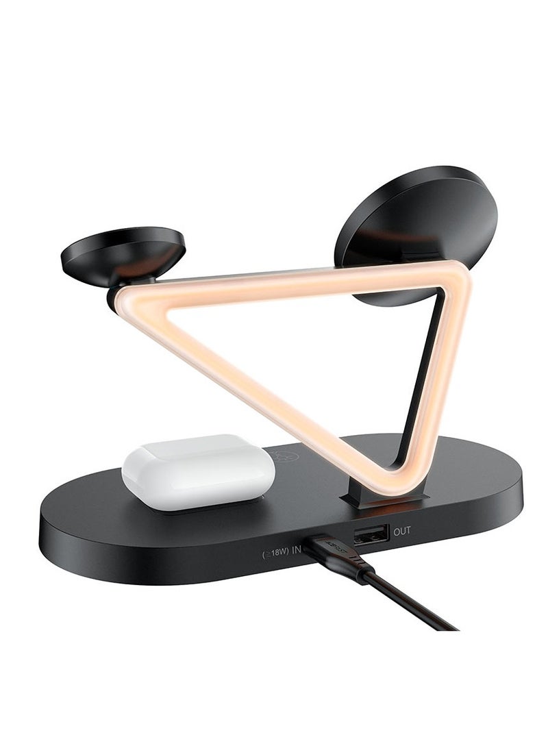 ACEFAST 3 in 1 Fast Wireless Charger Desktop Holder E9 - Image 3