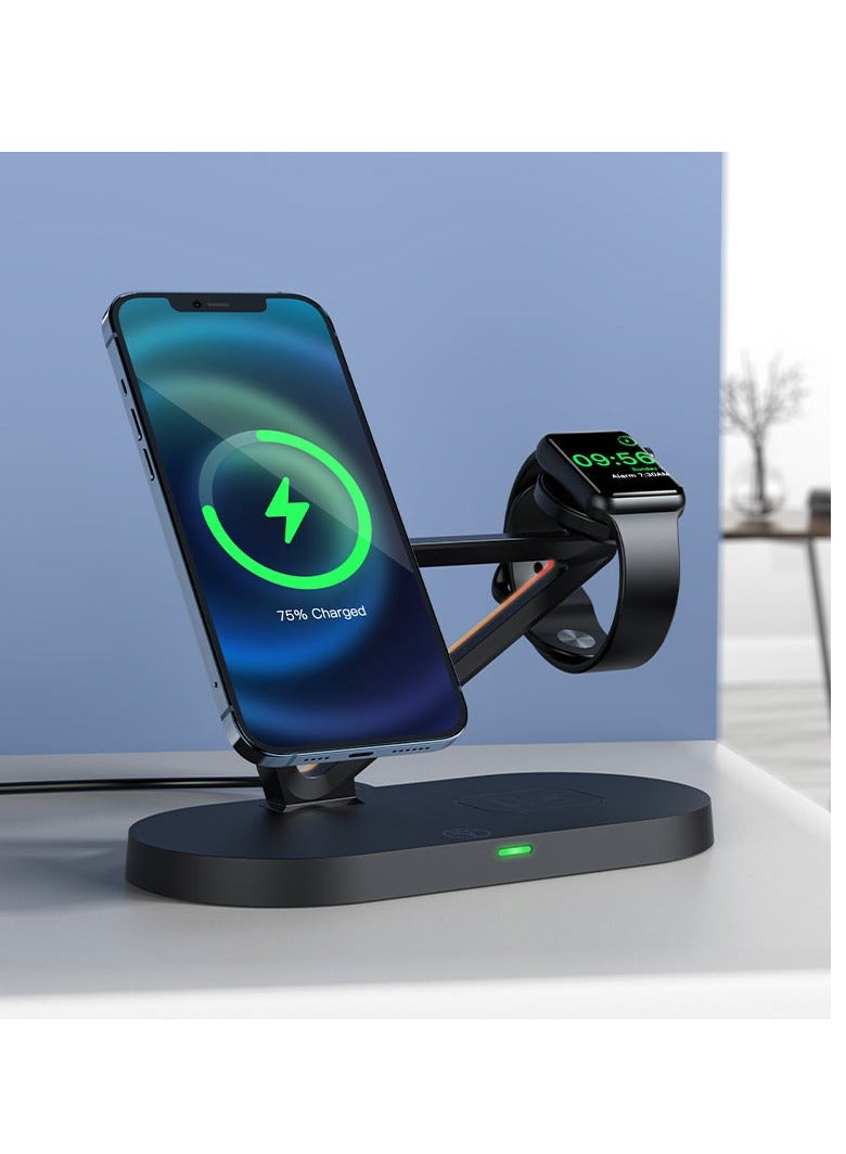 ACEFAST 3 in 1 Fast Wireless Charger Desktop Holder E9 - Image 4