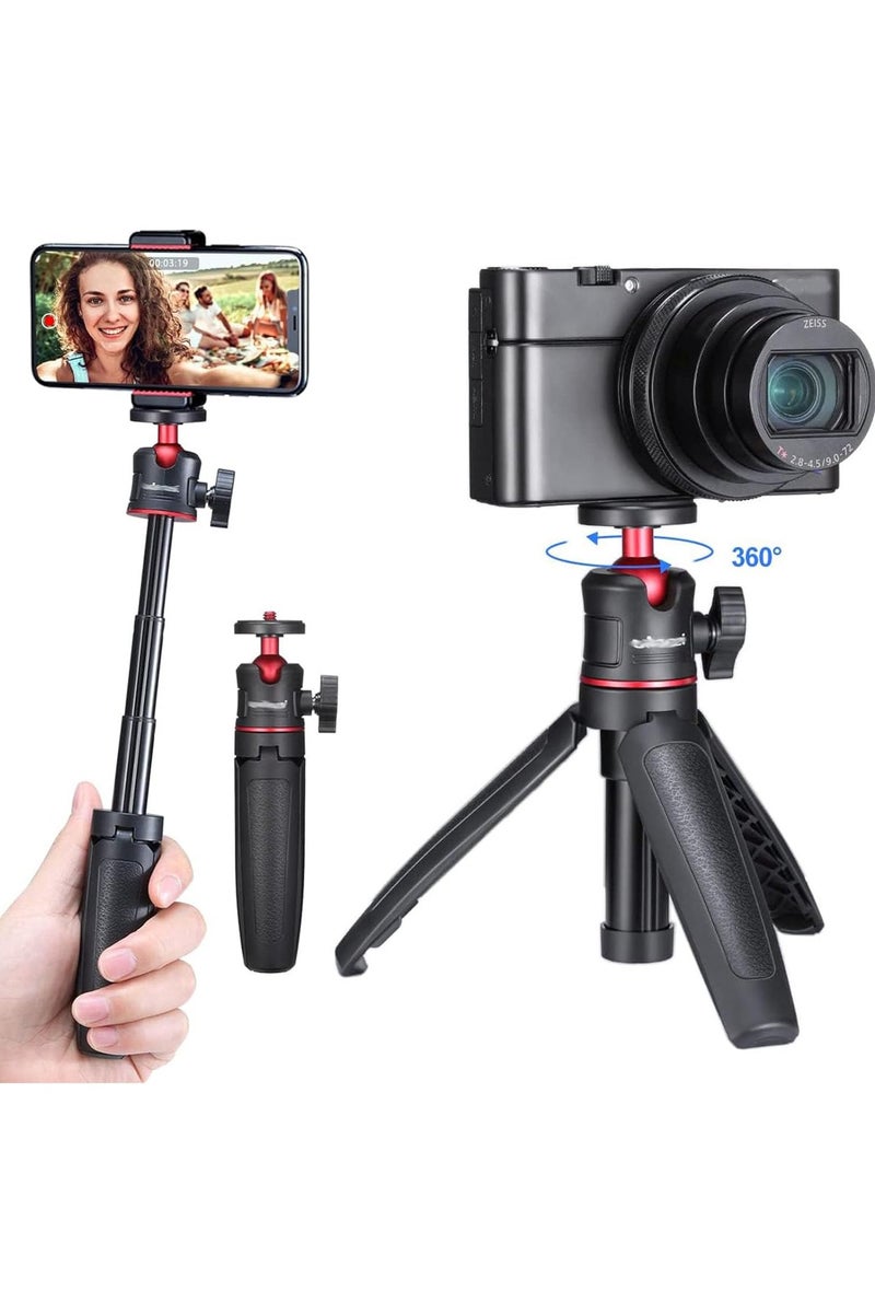 Extension Pole Tripod, Mini Selfie Stick Tripod Stand Handle Grip for Webcam Smartphone Canon G7X Mark III Sony ZV-1 RX100 VII A6400 A6600 Cameras Vlogging  - Image 1