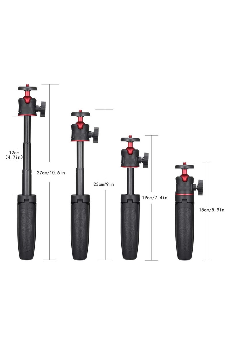 Extension Pole Tripod, Mini Selfie Stick Tripod Stand Handle Grip for Webcam Smartphone Canon G7X Mark III Sony ZV-1 RX100 VII A6400 A6600 Cameras Vlogging  - Image 3