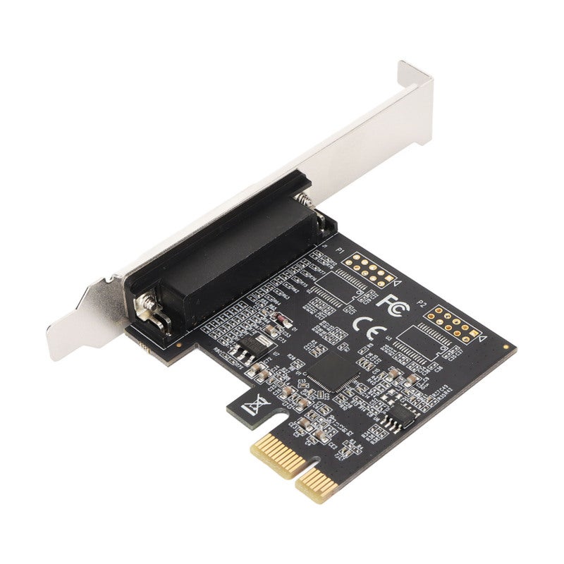 بطاقة متوازية بمنفذ PCI Express واحد ودبوس DB25 بمعيار IEEE 1284 وبروتوكولات SPP وEPP وECP - سرعة 2.5 ميجابت في الثانية PCIe X1 وحدة تحكم LPT لتوسعة أجهزة سطح المكتب لأنظمة ويندوز ولينكس - Image 1