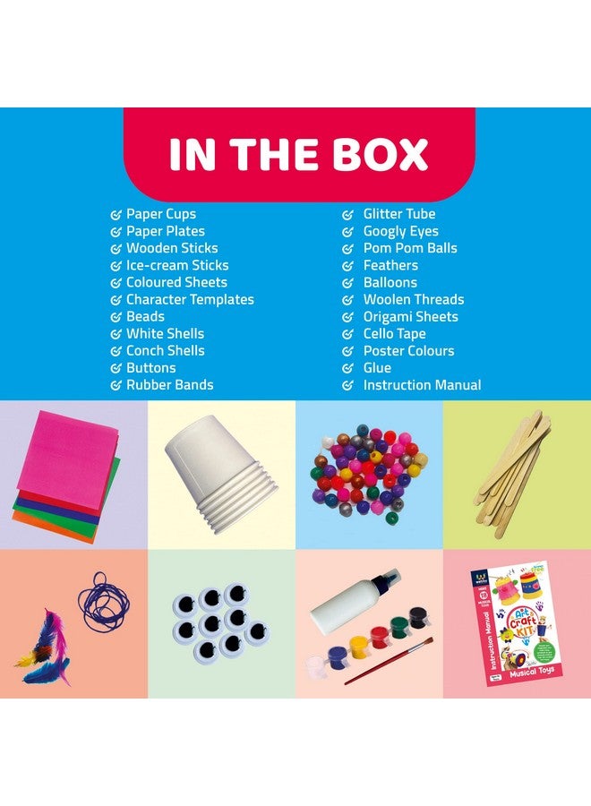 ويبي مجموعة ألعاب موسيقية يدوية الصنع من ويبي | مجموعة هوايات | ديكورات | مشاريع مدرسية | لوازم حرفية | اصنع 18 لعبة موسيقية | هدية مميزة للأطفال - Image 4