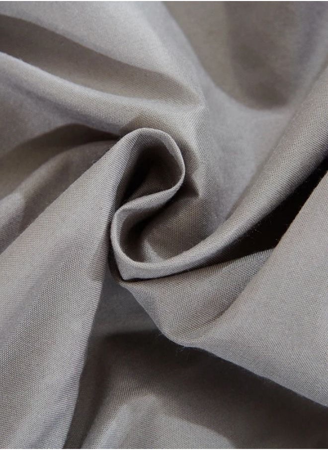 LUNA Home - 1 Pc King Size Gray Elastic Bed Skirt - Image 1