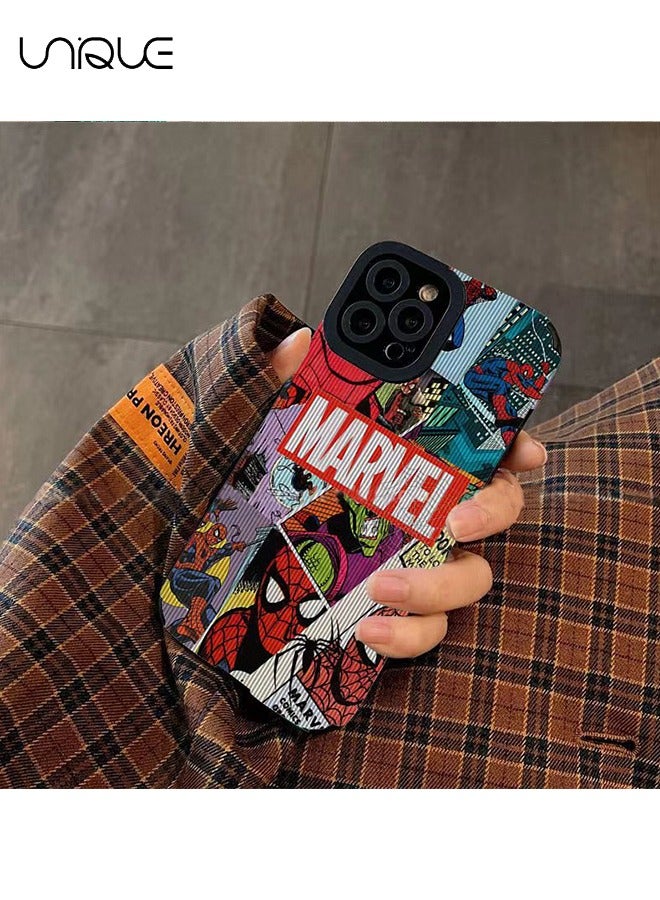 Unique Compatible with iPhone 15 Pro Phone Case, Spider-Man Phone Case, Marvel Movie Phone Case - Tuya Phone Case - Stylish and Handsome Phone Case - TPU Drop Protection - Image 2