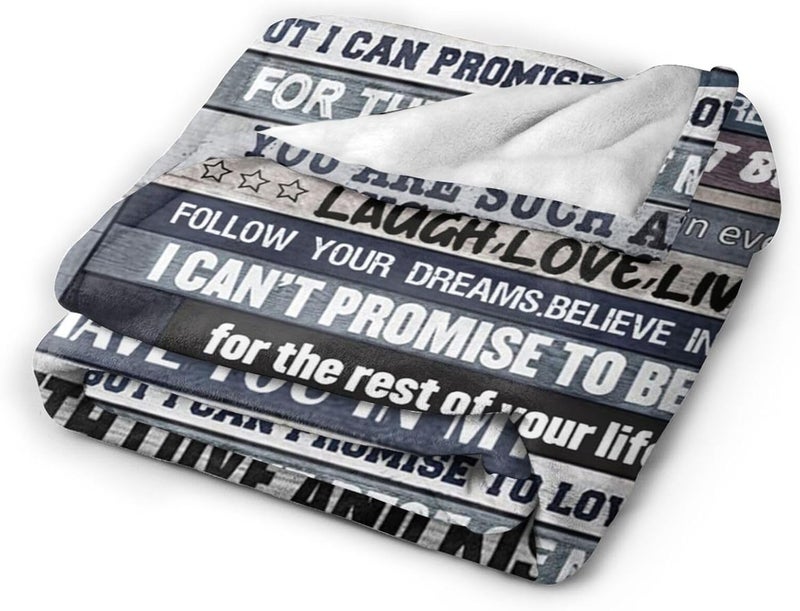 to My Grandson Custom Blanket Soft Blankets Cozy Soft Blanket for Couch Bed Living Room Decoration 50"X40" - Image 2