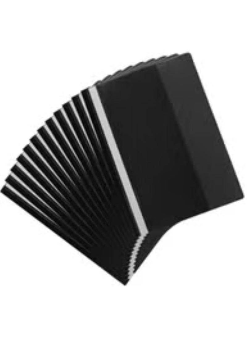 Double A Clear Front Report Covers Project File Protector Folder Black Pack of 12pcs black gery - Image 2