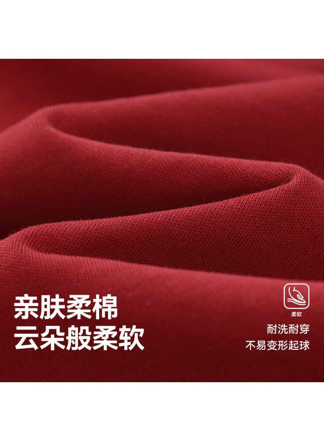 Soft Cotton] Baby T-shirt Long Sleeve Boys Red New Year Children's Base Layer 2026 New Girls - Image 4