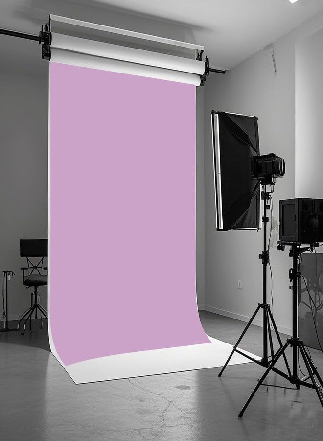 HMTFOTO 5X7ft Purple Backdrop Light Purple Photo Backdrop for Photoshoot Background Solid Color Backdrop - Image 2