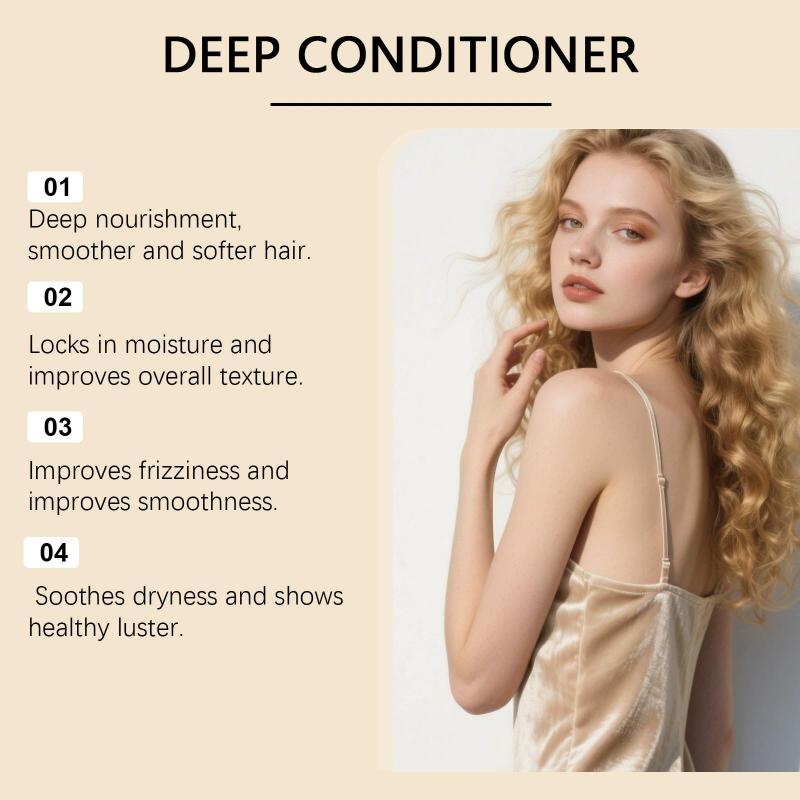 Moisturizing Hair Conditioner: Yellow, Deeply Nourishing - Long-Lasting Moisturizing, Shiny Hair Conditioner for Dry Damaged Hair Care - Image 3