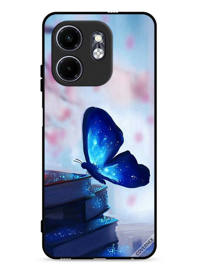 Covernex Infinix Hot 50i 4G Protective Case Cover Butterfly Sitting On Books  - Image 1