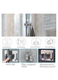 Mop Broom Holder No Drill SUS304 Stainless Steel, 4Pcs, Silver - pzsku/ZE77686F84B06788444E5Z/45/_/1725690471/77bcab8b-fe06-4eb3-8697-a48f0aa96816