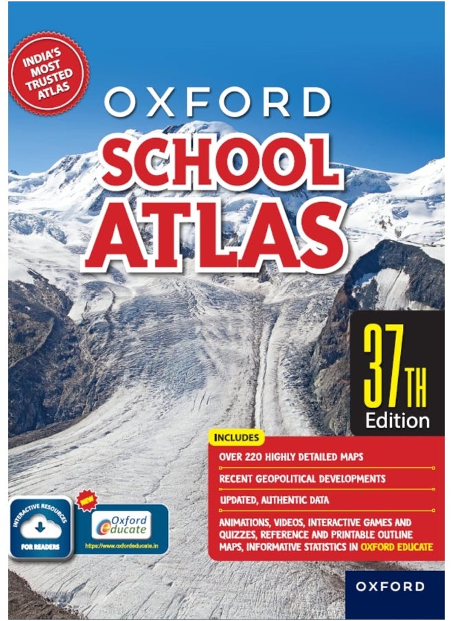 null - Oxford School Atlas | 37th Edition |220+ Easy to Understand Maps with 120 Thematic Maps of India | NEP aligned - Image 1