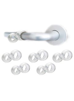 Oasisgalore 6-Pack Door Handle Bumper Wall Protector - Easy Install, Doorstop Door Bumper for Home, Office, Commercial Use  - Image 1