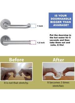 Oasisgalore 6-Pack Door Handle Bumper Wall Protector - Easy Install, Doorstop Door Bumper for Home, Office, Commercial Use  - Image 5