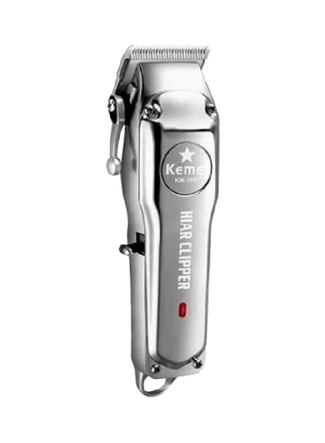 Kemei Metal Professional Cordless Clipper Silver - Image 1