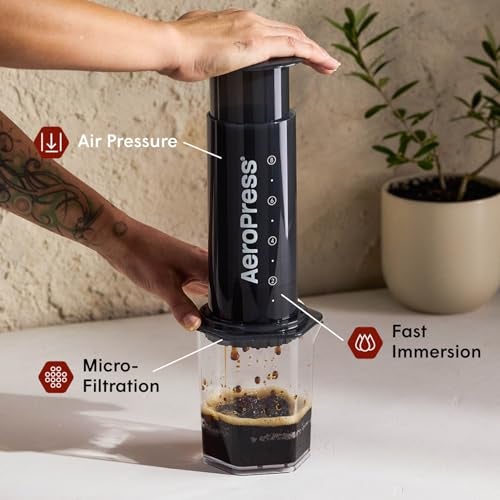 AeroPress Original XL Coffee Press, All-in-One Large French Press, Pour-Over & Espresso Style Manual Brewer, 2 Min Brew for Less Bitterness, More Flavor, Portable Coffee Maker, Travel & Camping - Image 2