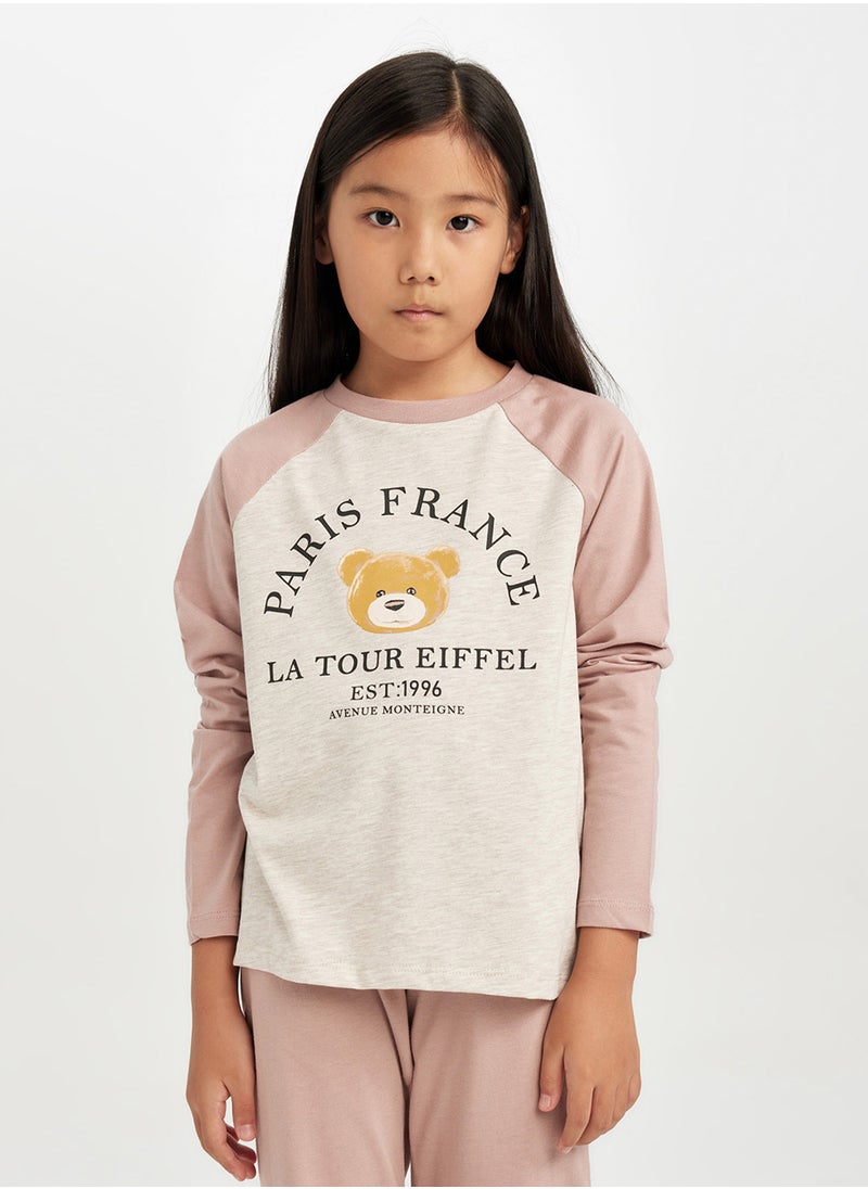 DeFacto Printed Long Sleeve Pajama Set  - Image 1