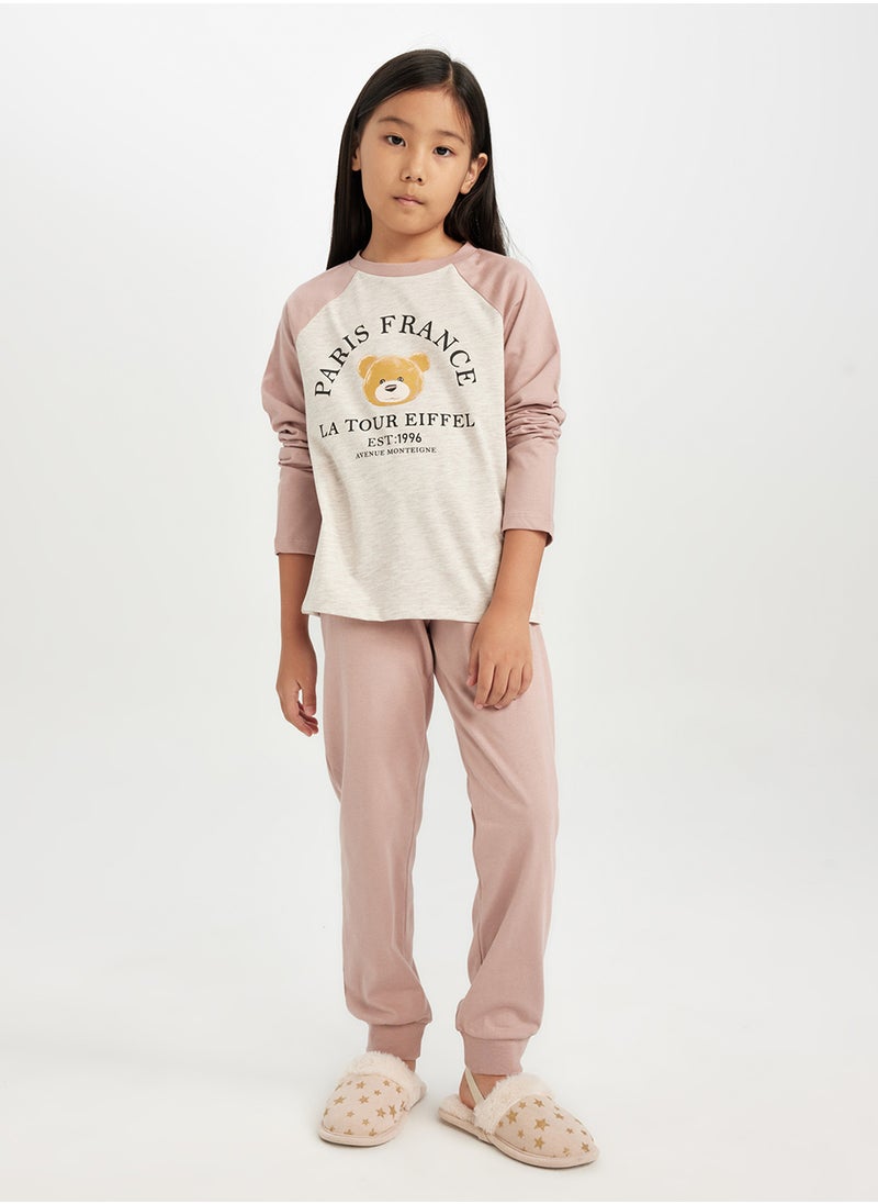 DeFacto Printed Long Sleeve Pajama Set  - Image 4