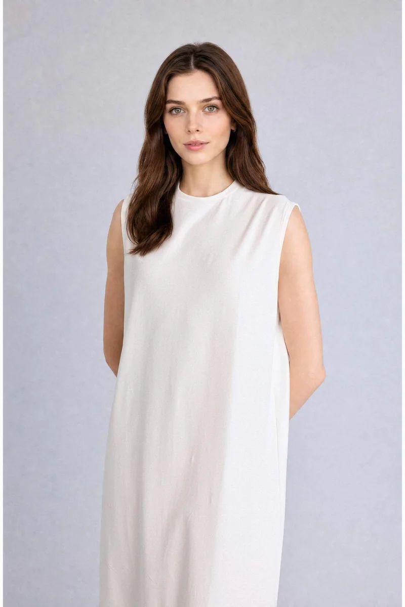 DeFacto Regular Fit Crew Neck Dress