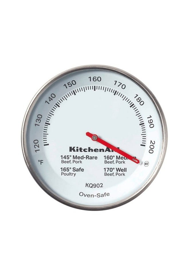 KitchenAid KQ902 Leave-in, Oven/Grill safe Meat Thermometer, TEMPERATURE RANGE: 120F to 200F, Stainless Steel, Analog - Image 1