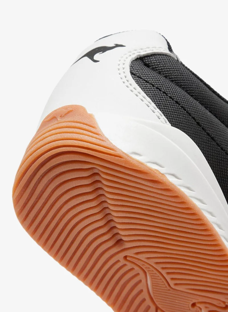 kangaROOS BLACK Boys' Logo Applique Shoes with Hook and Loop Closure for Men | Best Price UAE