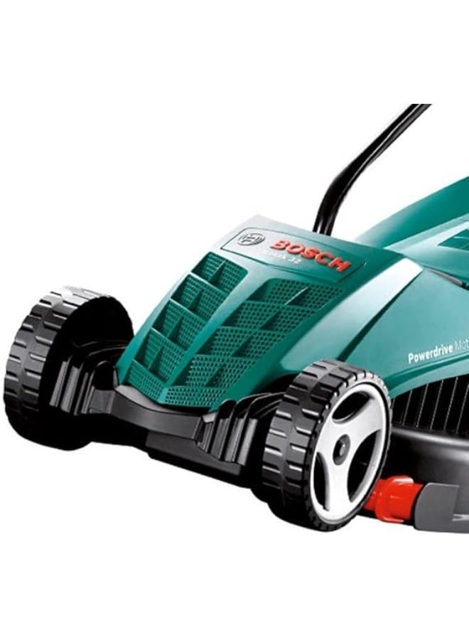 Bosch EasyRotak 32-205 corded lawn mower (1200 W motor power, cutting width: 32 cm, 31 litre collecting basket, suitable for small gardens) - Image 2