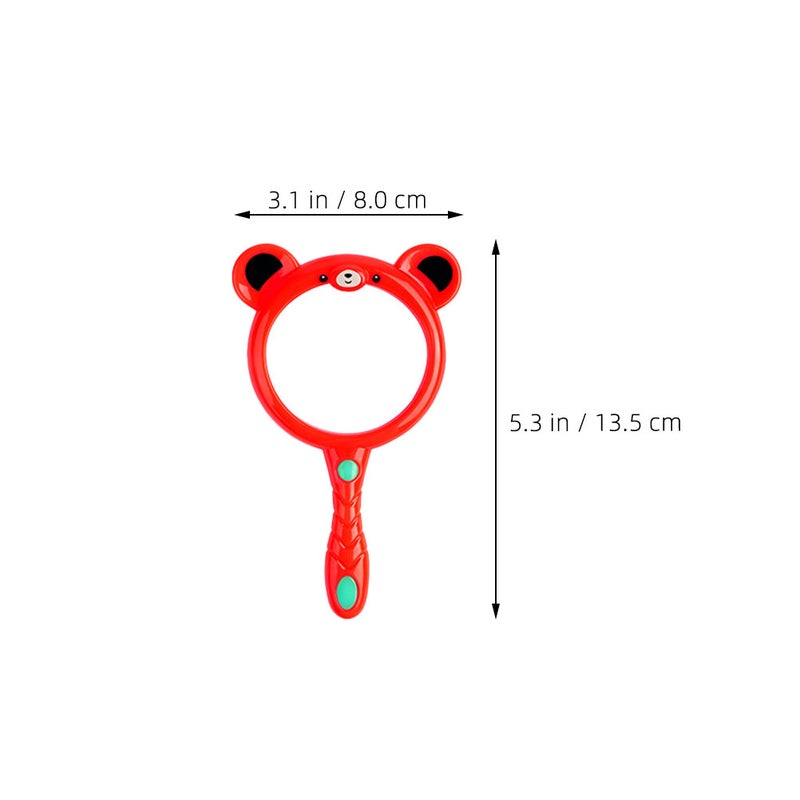 6pcs Reading Glass Magnifier 3X Mini Glass cartoon Handheld Glass Teaching Resources for Senior Kids Science Exploration - Image 3