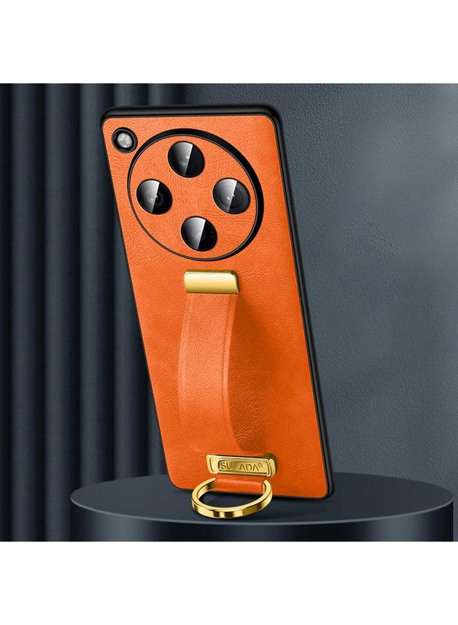 Case For OPPO Find X8 PC + Leather Texture Skin Feel Shockproof Phone Case