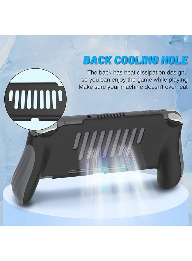 X spring Grip For Nintendo Switch Lite Comfortable Gaming Case For Extended Play Sessions Ergonomic Handheld Controller Attachment With Non Slip Texture Protective Cover For Switch Lite 2019 Model - Image 3