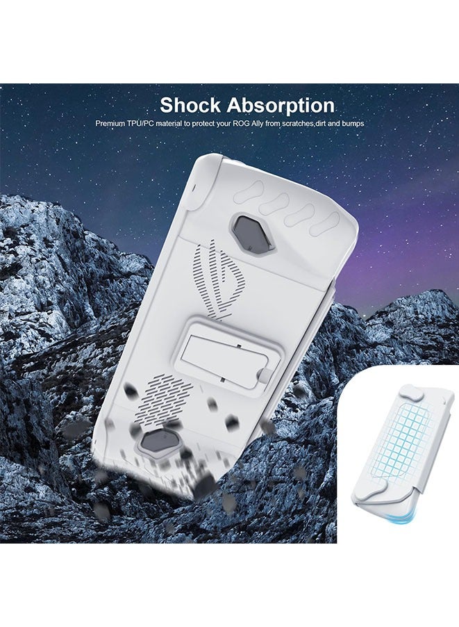 Muyixin Silicone Case Compatible ROG Ally Game Console Protector,Flexible Shockproof Anti-Scratch Drop-Proof Non-Slip Full Protective Case - Image 2