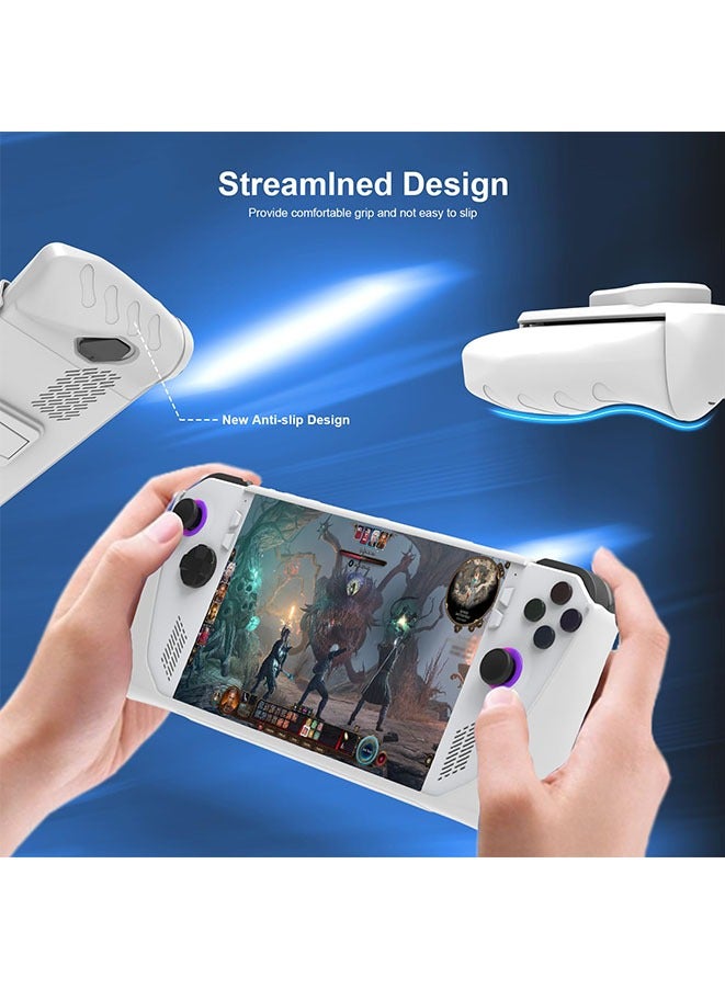 Muyixin Silicone Case Compatible ROG Ally Game Console Protector,Flexible Shockproof Anti-Scratch Drop-Proof Non-Slip Full Protective Case - Image 4