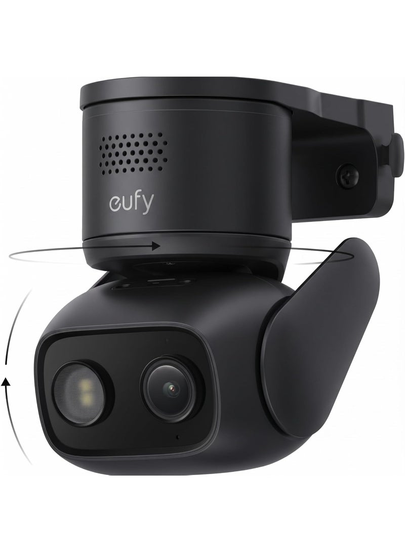 eufy Wired Cam C31,360° Coverage with Pan and Tilt, Indoor and Outdoor, Dual Antenna, Color Night Vision, Local Storage, No Monthly Fee, AI Human/Vehicle/Pet/Cry Detection, 24/7 Continuous Recording