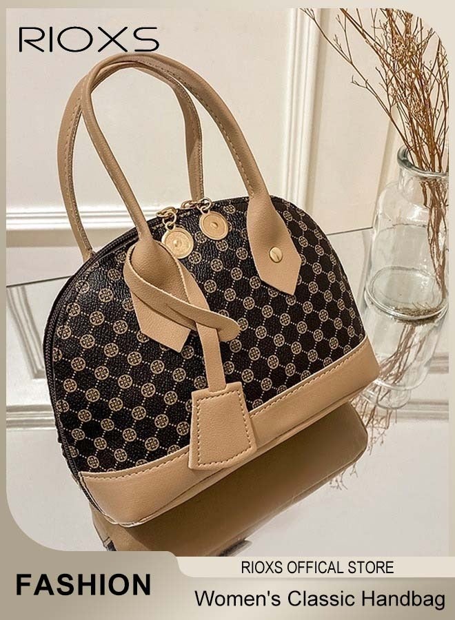 RIOXS Women's Handbag,Trendy Hand Bag,Classic Dome Satchel Handbag With Chain Strap,Leisure Crossbody Bag,Ideal Gift For Women Ladies,Fashion Handbag For Work Office Travel Shooping - Image 5