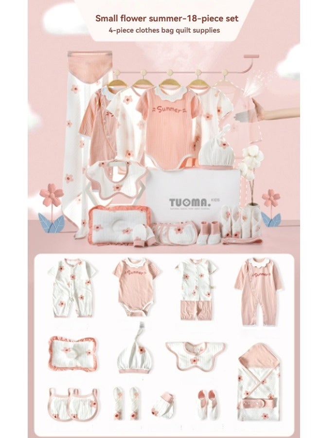 Beauenty Newborn Baby Gift Set , Newborn Layette Gift Set 18 Pieces , Baby Girl Boys Gift Set , Baby Cotton Outstanding Clothing Set , Newborn Fit Accessories Set - Image 1