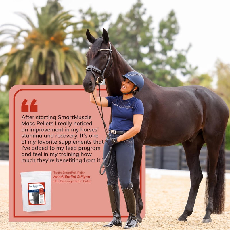SmartEquine SmartMuscle® Mass Pellets | Horse Muscle Supplements, Bioactive Whey, Gamma Oryzanol, and More | Ideal for Lean Muscle Development and Maintenance | 56 Servings | 10 lb Bucket - Image 4