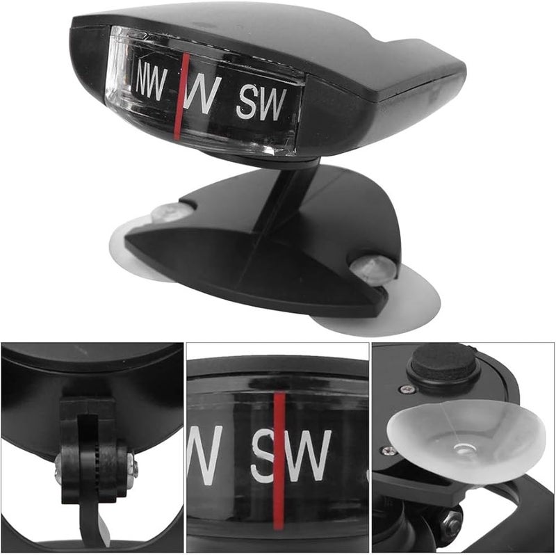 بوصلة سيارة قابلة للطي مضغوطة وسهلة التركيب للسيارة والقارب والشاحنة - Image 3