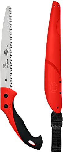 FELCO 621 Pruning Saw – Straight Pull-Stroke Saw for Tree Trimming & Forestry | Tree Branch Cutter | Handsaw with Tapered Hardened Steel 9.5" Blade, Non-Slip Handle, Carrying Sheath, Swiss Precision - Image 1