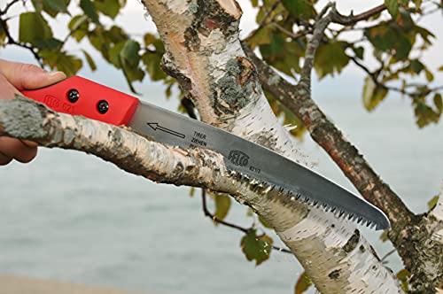 FELCO 621 Pruning Saw – Straight Pull-Stroke Saw for Tree Trimming & Forestry | Tree Branch Cutter | Handsaw with Tapered Hardened Steel 9.5" Blade, Non-Slip Handle, Carrying Sheath, Swiss Precision - Image 2