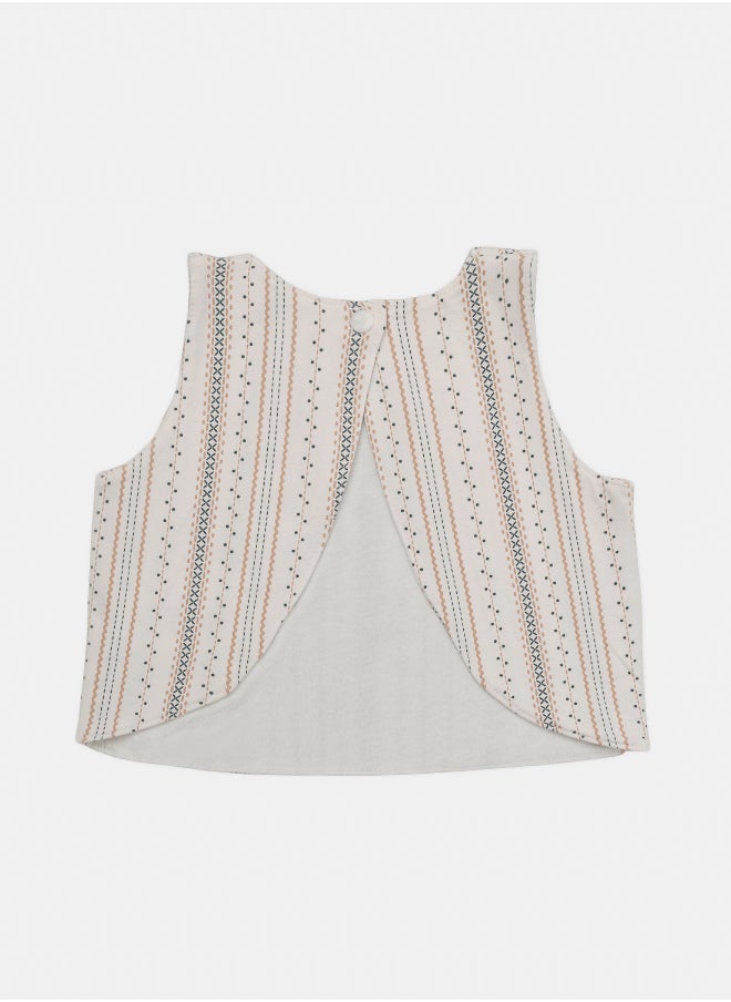 Junior Baby Girls Printed Shirt Bib  - Image 2